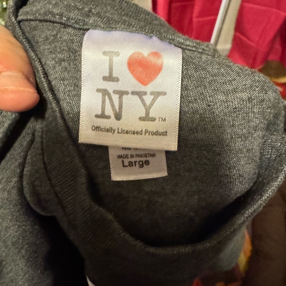 I Love NY T-Shirt - Charcoal Gray - Picture 2 of 3